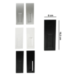 Maniglia Incasso Rettangolare Porta Scorrevole/Battente modello Duplex Zero foro cieco placchetta Copripresa varie finiture | Saletta